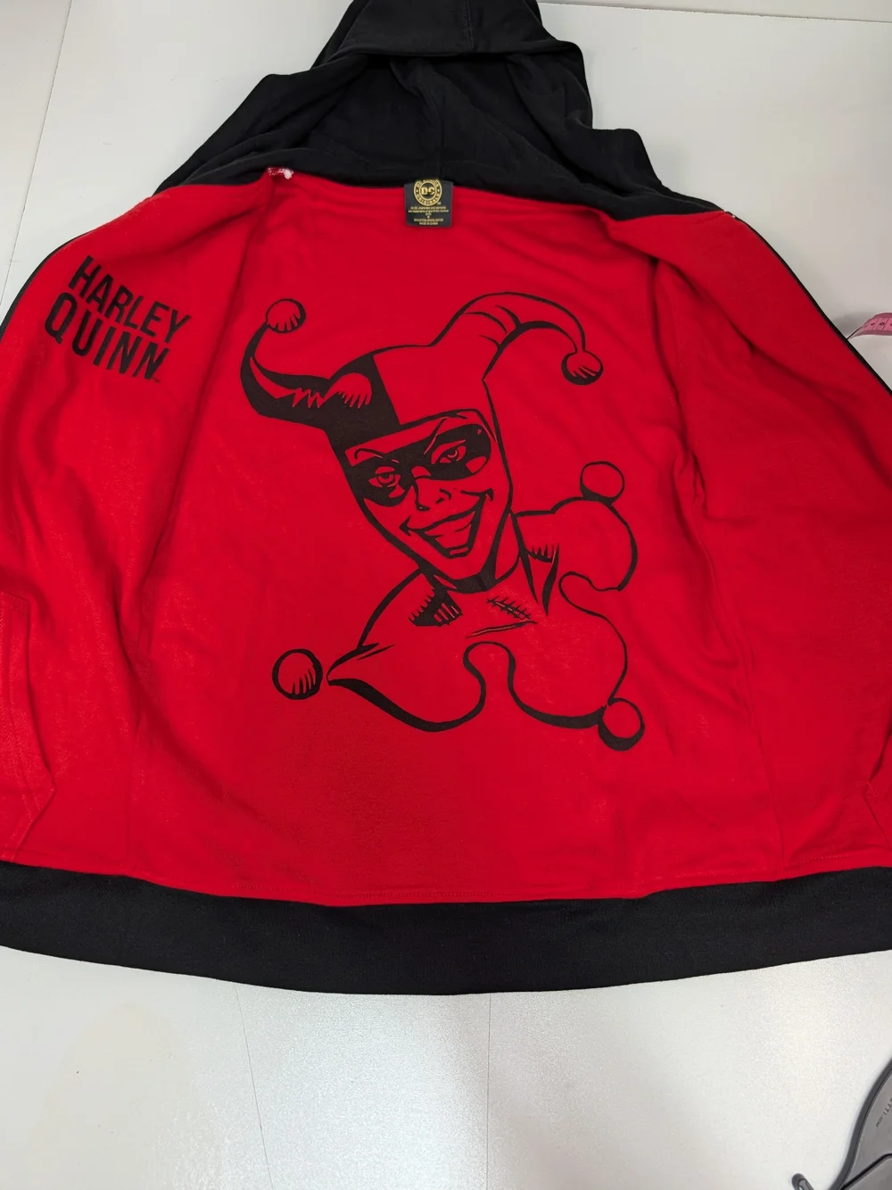 DC Poison IVY Harley Quinn Reversible Hoodie Medium